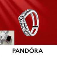 ราคา เครื่องประดับเงินแท้ Pandora S925 แหวนปีกนกคู่ Marquise หมายเลข 199095ค01 (43127058775)