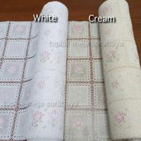 ราคา ผ้าปูโต๊ะแขกยาวเมตรพลาสติกสีขาวสีครีมขนาดที่กําหนดเองบุฟเฟ่ต์โต๊ะคอนโซลโต๊ะทีวี (42464499533)