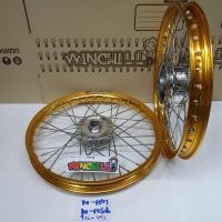 ราคา YOSHI ชุดล้อ WAVE110i/ WAVE125 ปลาวาฬ/ DREAM SUPERCUB/ CZI ล้อโลสีทอง+ดุมเงา ขอบล้อ17 อะไหล่แต่งรถ110iSAJA (42018852629)