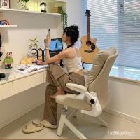 ราคา โต๊ะและเก้าอี้สำนักงานที่บ้าน เก้าอี้ห้องนอนมีพนักพิง เก้าอี้เขียนสบาย ปรับระดับความสูงได้ (40173934207)