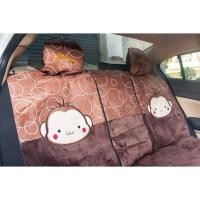 ราคา NICOPY ผ้าคลุมเบาะหลังรถยนต์ Popo Monkey ผ้าคลุมเบาะรถ (29473615161)