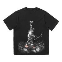 ราคา เสื้อยืดแขนสั้นพิมพ์ลายกระดุม Edwards NBA star บาสเกตบอลผ้าฝ้ายแท้อเนกประสงค์ผู้ชาย S-5XL (43367450390)