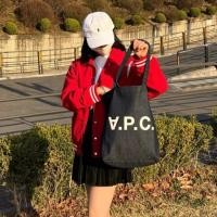 ราคา A.P.C./apc Laure Tote Bag Blue COCSX-M61445-IAI -พรีออเดอร์ - Preorderoppa (43618494565)