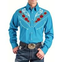 ราคา เสื้อเชิ้ตแขนยาวทรงหลวม พิมพ์ลายดอกกุหลาบ สไตล์ลำลอง อินเทรนด์ สำหรับออกเดทและชายหาด (50152350724)