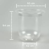 ราคา แก้วน้ำพลาสติกใส (ทรงแคปซูล) 12 ออนซ์ สำหรับใส่เครื่องดื่ม (29120079206)