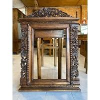 ราคา กระจกไม้แกะสลัก กรอบไม้วินเทจ 105x75 cm. ทำจากไม้สักแท้ ..รับประกันการส่ง.. Large Real Wooden Mirror (24100522045)