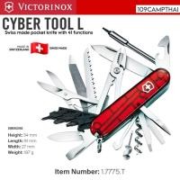 ราคา มีดพับ VICTORINOX แท้รุ่น CyberTool L (ขนาดใหญ่) 41 Functions รหัส 1.7775.T มีดพับที่มีชุดไขควงเปลี่ยน SWISS MADE (43959273028)