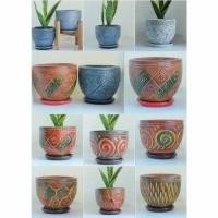 ราคา กระถางดินเผา พร้อมจานรอง ขนาด 8นิ้ว (4056671337)