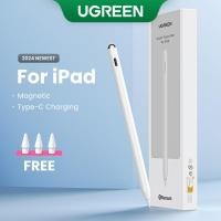 ราคา 【ฟรีเคสป้องกัน】UGREEN ปากกาสไตลัส Apple Pencil (USB-C) Magnetic สําหรับ iPad Pro 12.9 Air Mini 2022 ปากกาเอียงการปฏิเสธฝ่ามือบลูทูธ (44219178200)