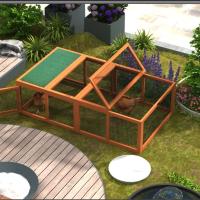 ราคา กรงกระต่ายเล้าไก่ไม้ขนาดใหญ่กลางแจ้ง วิลล่าสัตว์เลี้ยง เหมาะสำหรับผู้เลี้ยงไก่ กรงกระต่ายกันฝน ป้องกันการกัดกร่อน (24996103033)