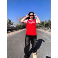 ราคา เสื้อยืดวัยรุ่น ลายโค้กผ้าบาง เสื้อวินเทจคอฟิต ♥️ และผ้าคอตตอน (16189006783)