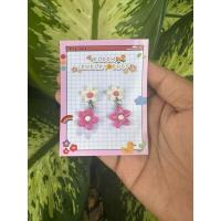 ราคา ต่างหูดินปั้นดอกไม้แบบห้อย (22584812329)