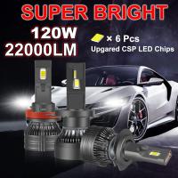 ราคา หลอดไฟหน้า Led H4 K5C 100W H7 6000K สําหรับรถยนต์ H1 H11 HB3 9005 HB4 9006 (20820231410)