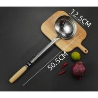 ราคา กระบวยด้ามไม้ กระบวยตักน้ำซุป กระบวยสแตนเลส (25177306226)