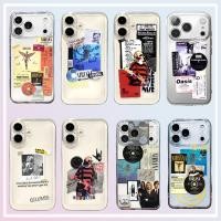 ราคา Banda Nirvana Oasis เคสโทรศัพท์สําหรับ iPhone 17 AIR 17 11 15 Pro Max Plus ซิลิโคนอ่อนนุ่มฝาครอบใส (47102072547)