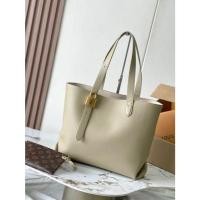 ราคา LOUIS VUITTON Low Key Cabas ตัวอักษรโลโก้ Padlock โลโก้ Grain หนังลูกวัวกระเป๋าสะพายไหล่เดี่ยว หมาย (28826283970)