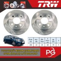ราคา TRW จานเบรคหน้า+จานดรัมเบรค NISSAN LIVINA/GRAND LIVINA (L10,L11) 1.6 ปี 2014-2016 จานเบรครถญี่ปุ่น (26305774266)