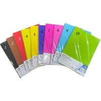 ราคา กระดาษโปสเตอร์สี 2 หน้า A4 หนา 80 แกรม แพคละ 50 แผ่น กระดาษสีอย่างดี (12643305711)