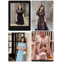 ราคา เดรสลูกไม้สี​ฟ้า​ self portrait​ (23657860501)