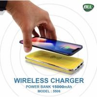 ราคา SALE 690฿แบตสำรอง BLL Powerbank Wireless Charger 5506 ขนาด 15000mAh พร้อมส่ง (7261955212)