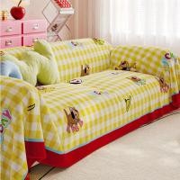 ราคา การ์ตูนตารางสีเหลืองสีตัดกันลูกสุนัขกํามะหยี่นมโซฟาผ้าขนหนูชิ้นเดียวรวมทุกอย่างฝุ่นปกหนาสวมทนกันลื่นโซฟาปกผ้าสากลสําหรับทุกฤดูกาล (27993792166)