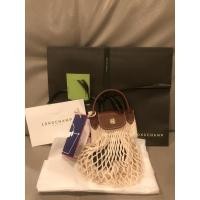ราคา มือ 2 longchamp le pliage filet bag size xs สีขาวครีม (14358276101)