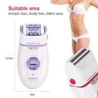 ราคา Kemei KM-2668 KM2668 เครื่องกำจัดขน 2 in 1 โกน+ถอน ในเครื่องเดียว ไร้สาย ชาร์จไฟในตัว ปรับความแรงได้ (23181759277)