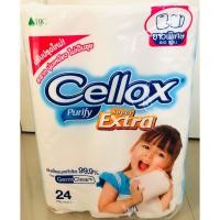 ราคา (พร้อมส่ง) Cellox เซลล็อกซ์ พิวริฟาย ซูเปอร์ เอ็กซ์ตร้า กระดาษทิชชูม้วน หนา 2 ชั้น 24 ม้วน (6622558477)