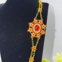 ราคา สังวาลย์ไทยโบราณ ลงยาทองเงางาม ชุดแสดงนาฏศิลป์ เด็ก–ผู้ใหญ่ใส่ได้ (53352059801)