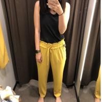 ราคา กางเกงเอวยืดสีเหลืองzaraแท้ (4678765082)
