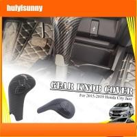 ราคา Hys สําหรับ Honda City GM6 ฝาครอบหัวเกียร์ Jazz GK5 เกียร์ Shift Knob Cover Protector คาร์บอนไฟเบอร์รูปแบบ Mugen สไตล์ Graining Design (25292154887)