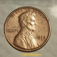 ราคา เหรียญเก่าสะสมลินคอล์น 1 เซ็นต์ ปี ค.ศ.1978(พ.ศ.2521) ผ่านใช้ (29775052540)