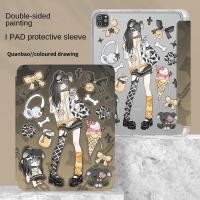 ราคา เคส iPad Air4/Air5 10.9 Pro 11/gen5/gen6 9.7 Gen7/gen8/gen9 10.2 Pro11 2018/2020 /gen 10 Ipad Pro 20/21/22 การ์ตูนเผ็ด Gir Anti Drop TPU IPad Cover พร้อมที่ใส่ดินสอ (24897557512)