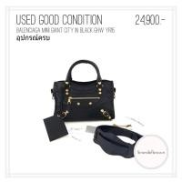 ราคา Used like new Balenciaga mini giant city GHW in black (5245119004)
