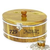 ราคา กระปุกออมสินวงรีไม้สักทองไกปืนคาดเงิน No.729 (21938978702)