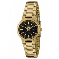 ราคา ลดเพิ่ม 330 ใส่โค้ด INCZ8H3 ﻿Seiko 5 Sport Automatic for Ladies SYMK22K1 - Black/Gold (5641228301)