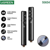 ราคา พร้อมส่ง UGREEN 50654 Wireless Laser Pointer Presentation 2.4G เลเซอร์ 100m (1ชิ้น) (27693501229)