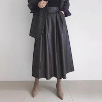 ราคา โวลต์27|ชุดเดรสหนัง ปู่ ย้อนยุคหรูหราเกาหลียาวหลวมสง่างาม จีดี (44158832552)