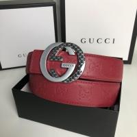 ราคา GUCCI2163 เข็มขัดสีแดงสไตล์ใหม่ All-Match เข็มขัดผู้ชายลําลอง (45554114684)