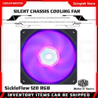 ราคา Cooler Master คูลเลอร์มาสเตอร์ SickleFlow 120 RGB Computer PC Case fan พัดลมเคสคอมพิวเตอร์ 12V 4PIN RGB PWM fan quiet CPU cooler water cooling replace fan (5844336067)
