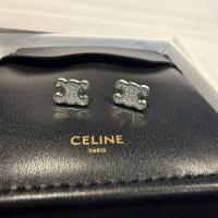 ราคา (Unused) ต่างหู Celine ใหม่ ปี 2025 – TRIOMPHE RHINESTONE STUDS IN STRASS AND BRASS WITH RHODIUM FINISH (55350228010)