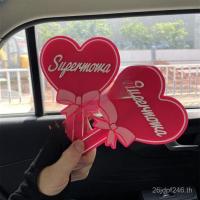 ราคา เจ้าหญิงมือถือกระจกขนาดเล็กทําลายสไตล์เจ้าหญิงหัวใจรักมือน่ารักกระจกแต่งหน้าตุ๊กตาบาร์บี้โบว์สีชมพูแบบพกพา GWFF (41824812219)