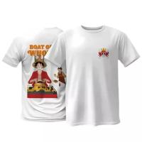 ราคา ทีเชิ้ตพิมพ์ลาย American Vintage One Piece X Burger King Luffy Sanji สำหรับผู้ชายและผู้หญิง ผ้าฝ้ายบริสุทธิ์ สตรีทแวร์ (42477759224)