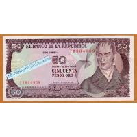 ราคา ธนบัตรโคลอมเบีย 50 เปโซ โอโร ปี 1980 (21069129468)