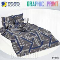 ราคา TOTO ชุดผ้าปูที่นอน 3.5ฟุต 5ฟุต 6ฟุต ลายกราฟฟิก Graphic TT809 สีเทา ลิขสิทธิ์แท้ #โตโต้ กราฟฟิก (27779100841)