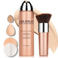 ราคา Magic Minerals Airbrush Foundation Makeup Spray Silk Flawless Foundation Mist Makeup Full Coverage Foundation Breathable Long Lasting Natural Matte Finish for Mature Skin(Nude) (50954011542)