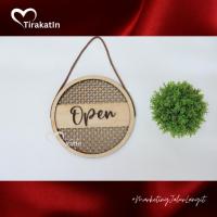ราคา Tirakatin - ป้ายติดเปิดปิดไม้ 2 ด้าน | ป้ายเปิดปิดสําหรับคาเฟ่และร้านค้า (50603964359)