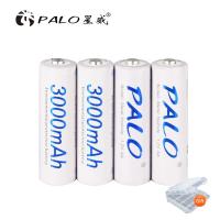 ราคา Palo แบตเตอรี่ AA 1.2V 2A 3000mAh Ni-MH แบบชาร์จไฟได้ (21882695324)