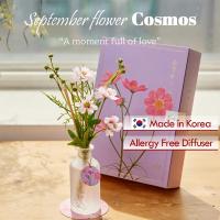 ราคา [Birth Flower Diffuser Gift Set / กันยายน] Flower : Cosmos / Scent : Sunshine Cherry / reductor 170ml + Cosmos Artificial Flower + ก้านกกไฟเบอร์ 10P + กล่องของขวัญและกระเป๋า (27157966837)