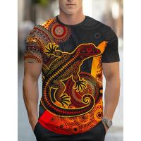 ราคา เสื้อยืดผู้ชายไซส์ใหญ่ ลายจิ้งจก สีดำ ทำจากผ้าโพลีเอสเตอร์ สวมใส่สบาย เหมาะสมทั้งลำลองและงานทางการ (46302287177)